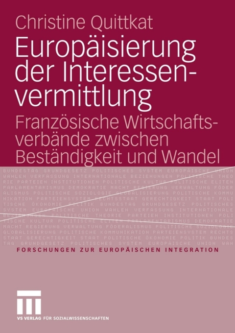 Cover image for book Europäisierung der Interessenvermittlung
