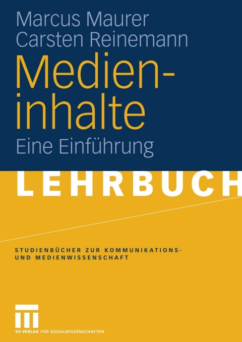 Cover image for book Medieninhalte