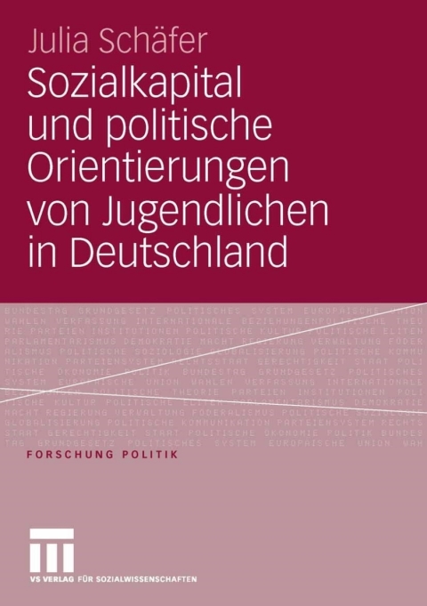 Cover image for book Sozialkapital und politische Orientierungen von Jugendlichen in Deutschland