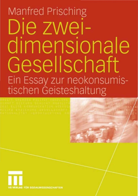 Cover image for book Die zweidimensionale Gesellschaft