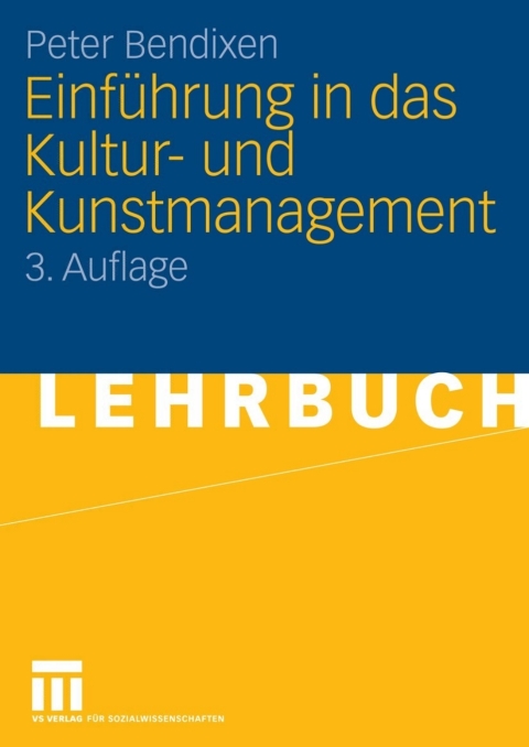 Cover image for book Einführung in das Kultur- und Kunstmanagement