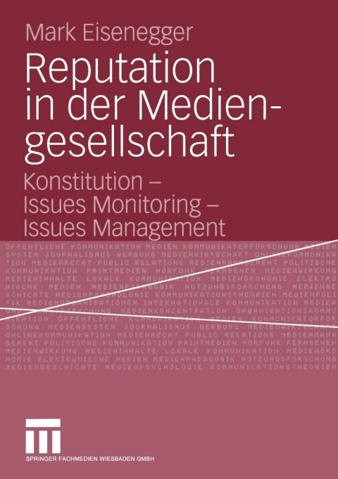 Cover image for book Reputation in der Mediengesellschaft