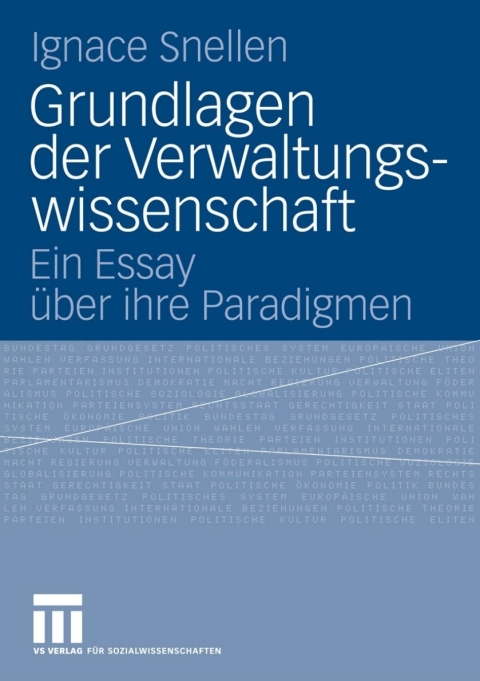 Cover image for book Grundlagen der Verwaltungswissenschaft