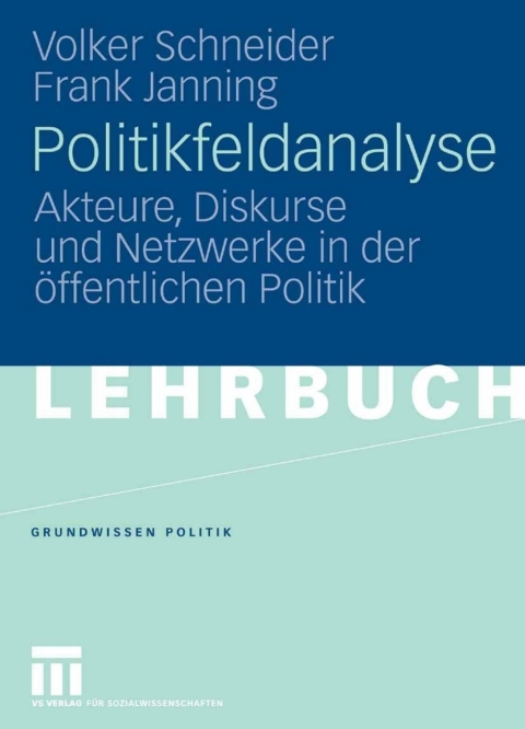 Cover image for book Politikfeldanalyse