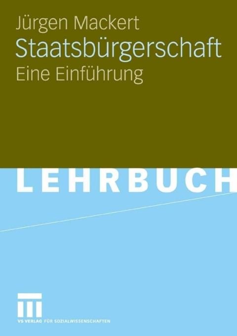 Cover image for book Staatsbürgerschaft