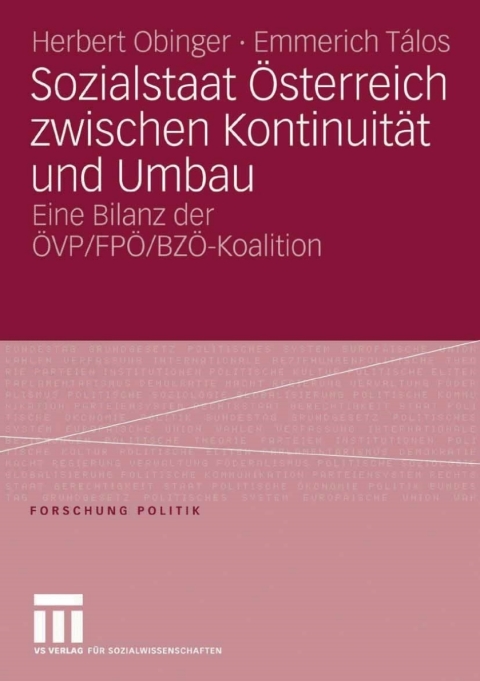 Cover image for book Sozialstaat Österreich zwischen Kontinuität und Umbau