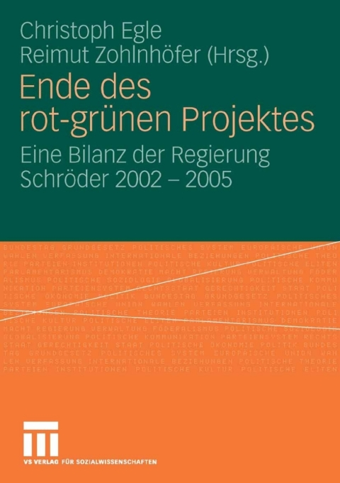 Cover image for book Ende des rot-grünen Projekts