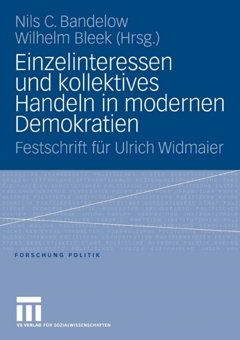 Cover image for book Einzelinteressen und kollektives Handeln in modernen Demokratien