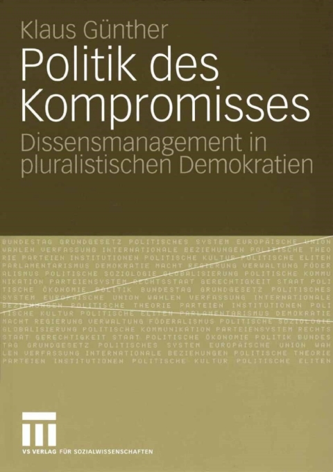 Cover image for book Politik des Kompromisses