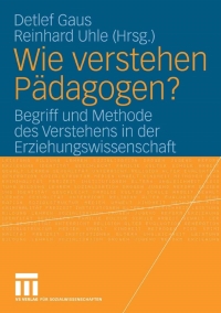 Cover image: Wie verstehen Pädagogen? 9783531148854