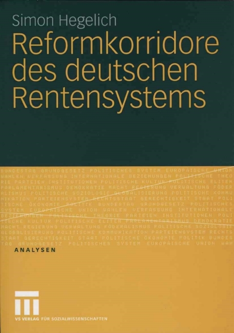 Cover image for book Reformkorridore des deutschen Rentensystems