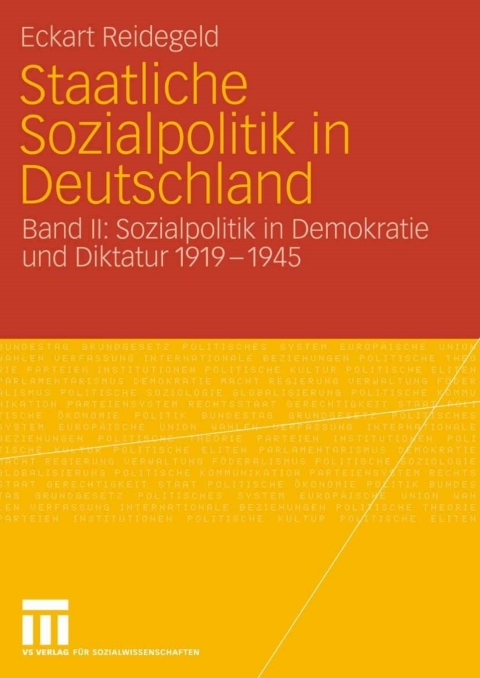 Cover image for book Staatliche Sozialpolitik in Deutschland