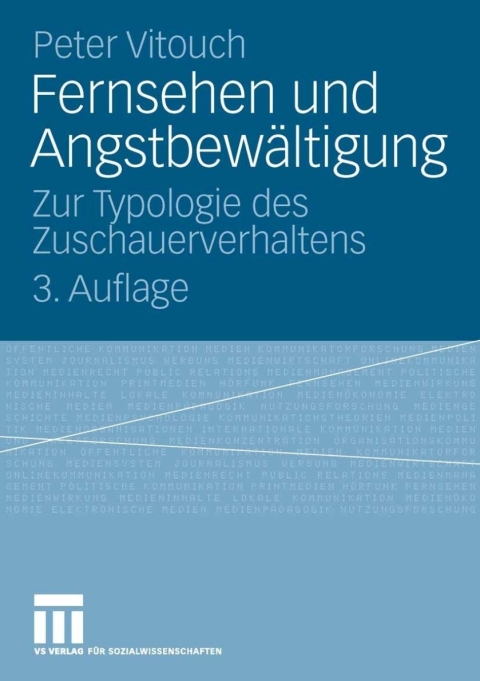 Cover image for book Fernsehen und Angstbewältigung