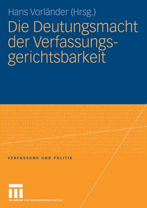 Cover image for book Die Deutungsmacht der Verfassungsgerichtsbarkeit