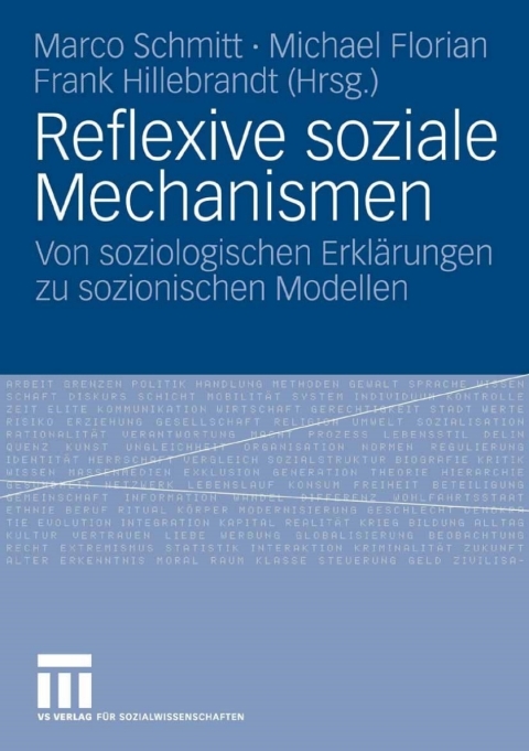 Cover image for book Reflexive soziale Mechanismen