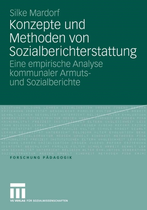 Cover image for book Konzepte und Methoden von Sozialberichterstattung