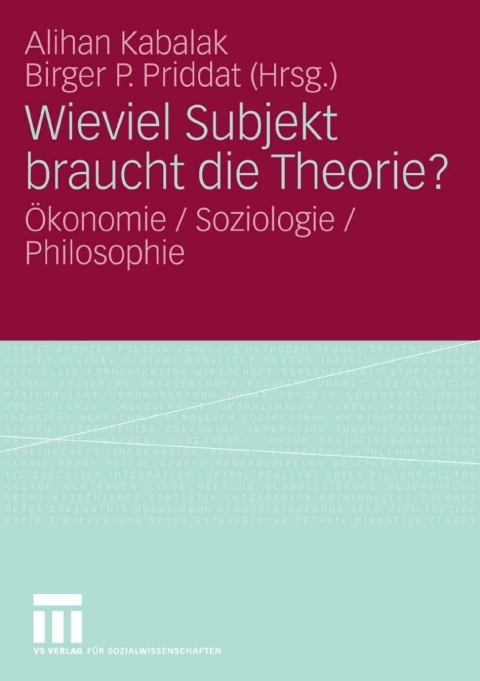 Cover image for book Wieviel Subjekt braucht die Theorie?
