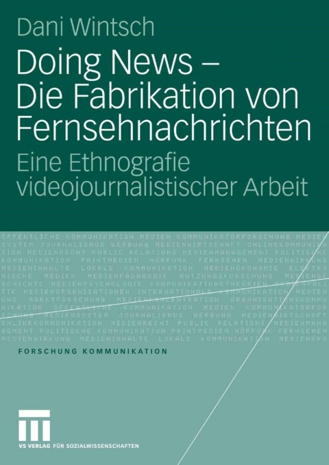 Cover image for book Doing News - Die Fabrikation von Fernsehnachrichten