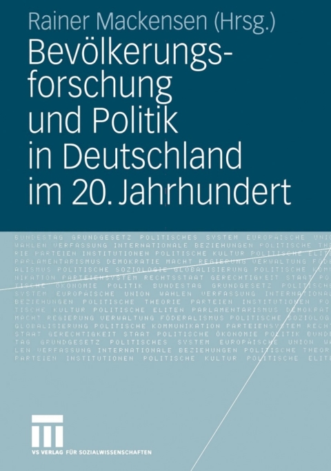 Cover image for book Bevölkerungsforschung und Politik in Deutschland im 20. Jahrhundert