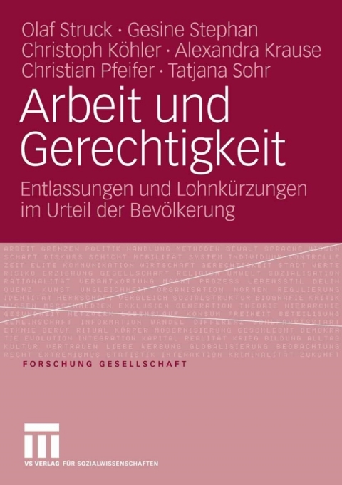 Cover image for book Arbeit und Gerechtigkeit