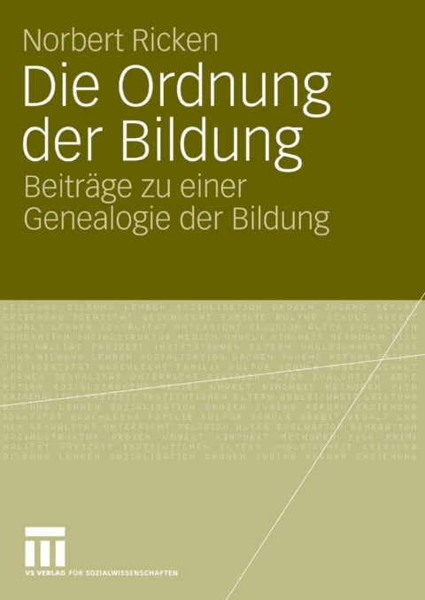 Cover image for book Die Ordnung der Bildung