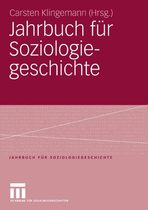 Cover image for book Jahrbuch für Soziologiegeschichte