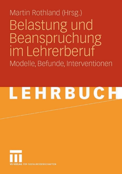 Cover image for book Belastung und Beanspruchung im Lehrerberuf