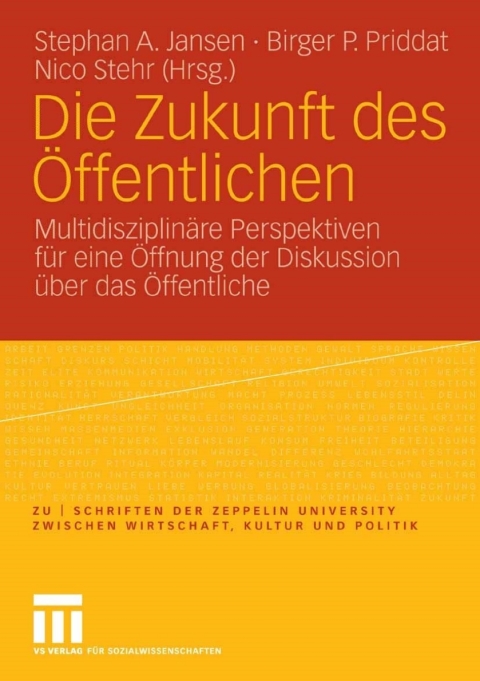 Cover image for book Die Zukunft des Öffentlichen