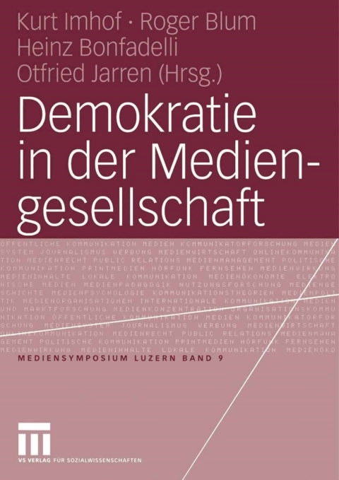 Cover image for book Demokratie in der Mediengesellschaft