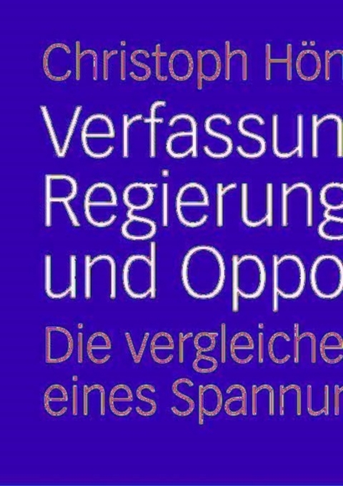 Cover image for book Verfassungsgericht, Regierung und Opposition