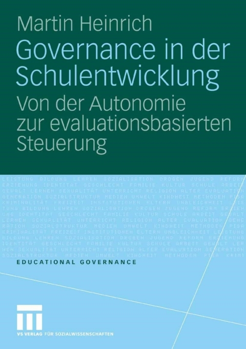 Cover image for book Governance in der Schulentwicklung