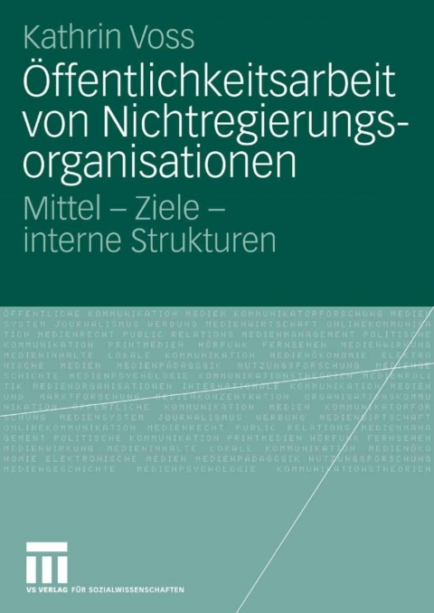 Cover image for book Öffentlichkeitsarbeit von Nichtregierungsorganisationen