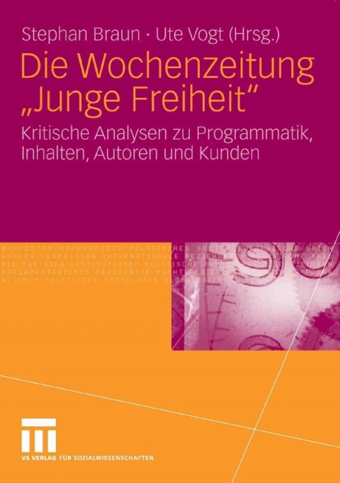 Cover image for book Die Wochenzeitung "Junge Freiheit"
