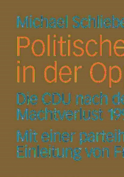 Cover image for book Politische Führung in der Opposition