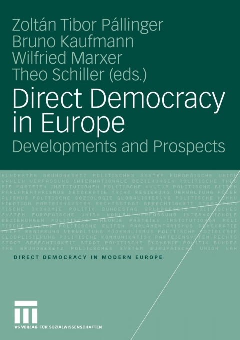 Cover image for book Direct Democracy in Europe