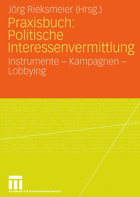Cover image for book Praxisbuch: Politische Interessenvermittlung