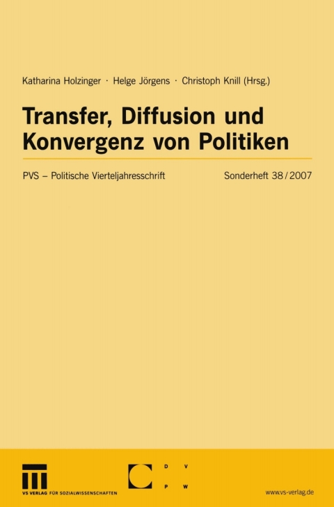 Cover image for book Transfer, Diffusion und Konvergenz von Politiken