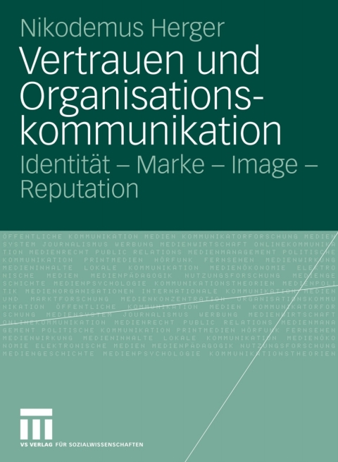 Cover image for book Vertrauen und Organisationskommunikation