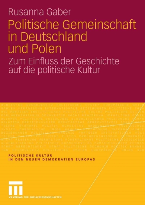 Cover image for book Politische Gemeinschaft in Deutschland und Polen