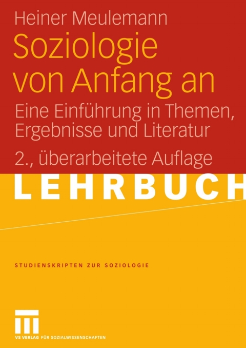 Cover image for book Soziologie von Anfang an