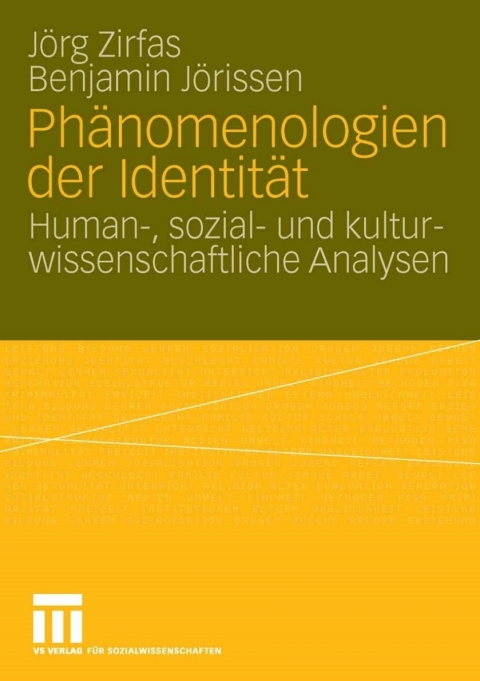 Cover image for book Phänomenologien der Identität