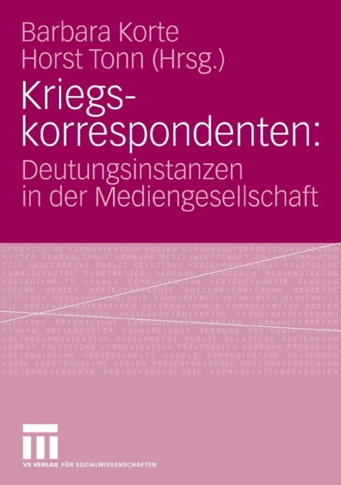 Cover image for book Kriegskorrespondenten