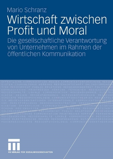 Cover image for book Wirtschaft zwischen Profit und Moral