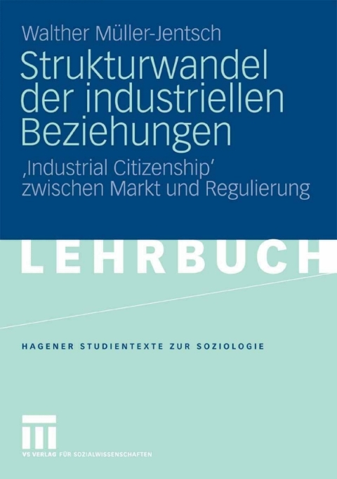 Cover image for book Strukturwandel der industriellen Beziehungen
