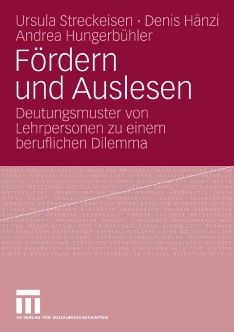 Cover image for book Fördern und Auslesen