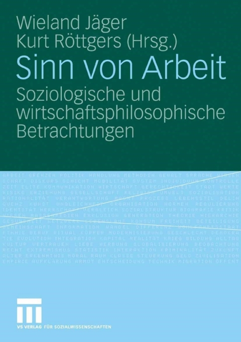 Cover image for book Sinn von Arbeit