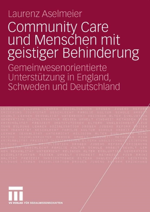 Cover image for book Community Care und Menschen mit geistiger Behinderung