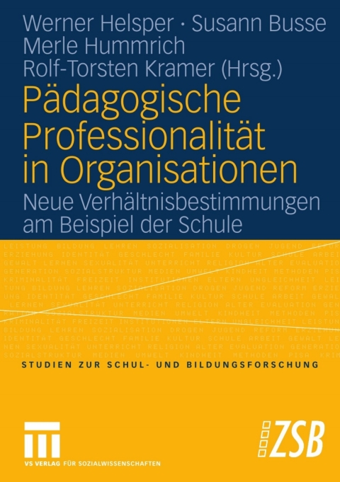 Cover image for book Pädagogische Professionalität in Organisationen