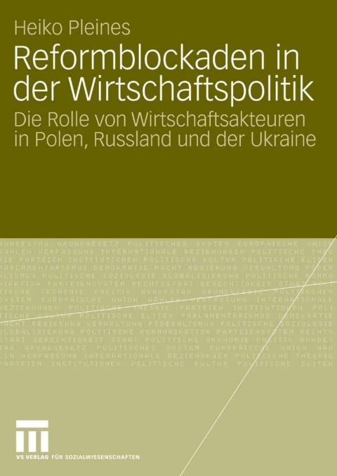 Cover image for book Reformblockaden in der Wirtschaftspolitik