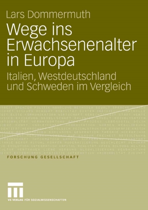 Cover image for book Wege ins Erwachsenenalter in Europa